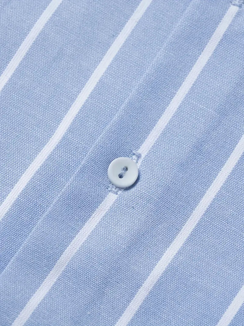 Latham® | Casual Striped Long Sleeve Shirt For Men