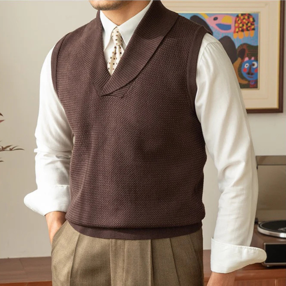 Venancio® | Modern knitted vest for men