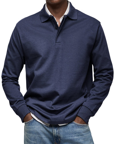 Peyton | Casual Long Sleeve Polo Shirt