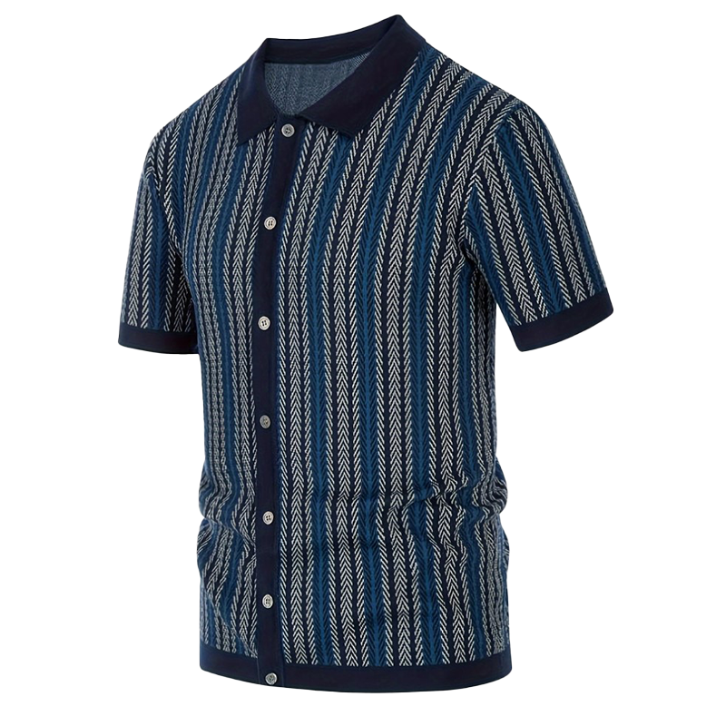 Tom | Men'S Summer Fashion Knitted Short Sleeve Shirt