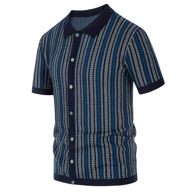 Tom | Men'S Summer Fashion Knitted Short Sleeve Shirt