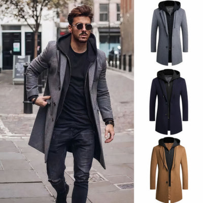 Joe® | Men's coat with hood and button-down