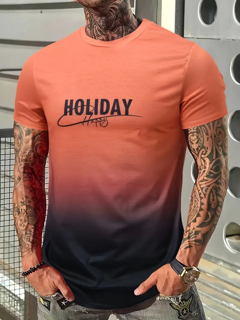Edgar® | Comfortable T-Shirt With Gradient Graphics For Men