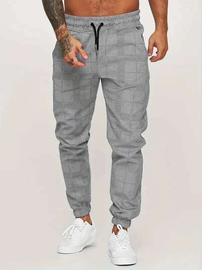 Teódulo® | Casual Retro Check Jogging Pants For Men