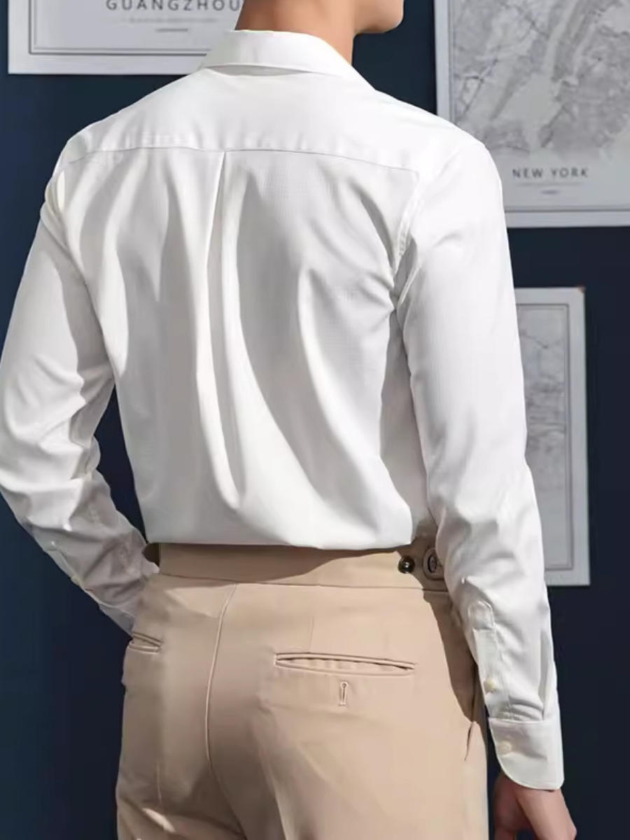 Erastus® | Wrinkle-Free Men'S Shirt With Cuban Collar