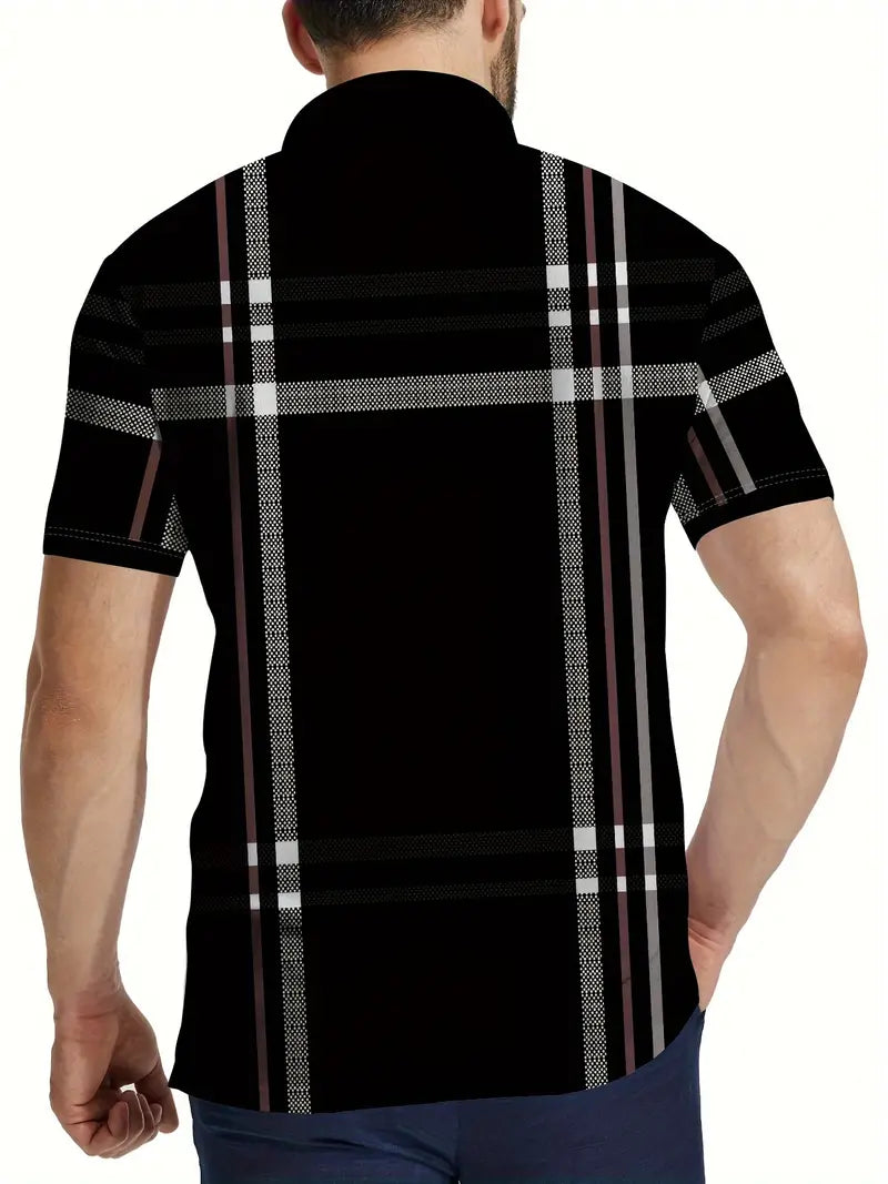 Lurdes® | Stylish Striped Short-Sleeved T-Shirt For Men