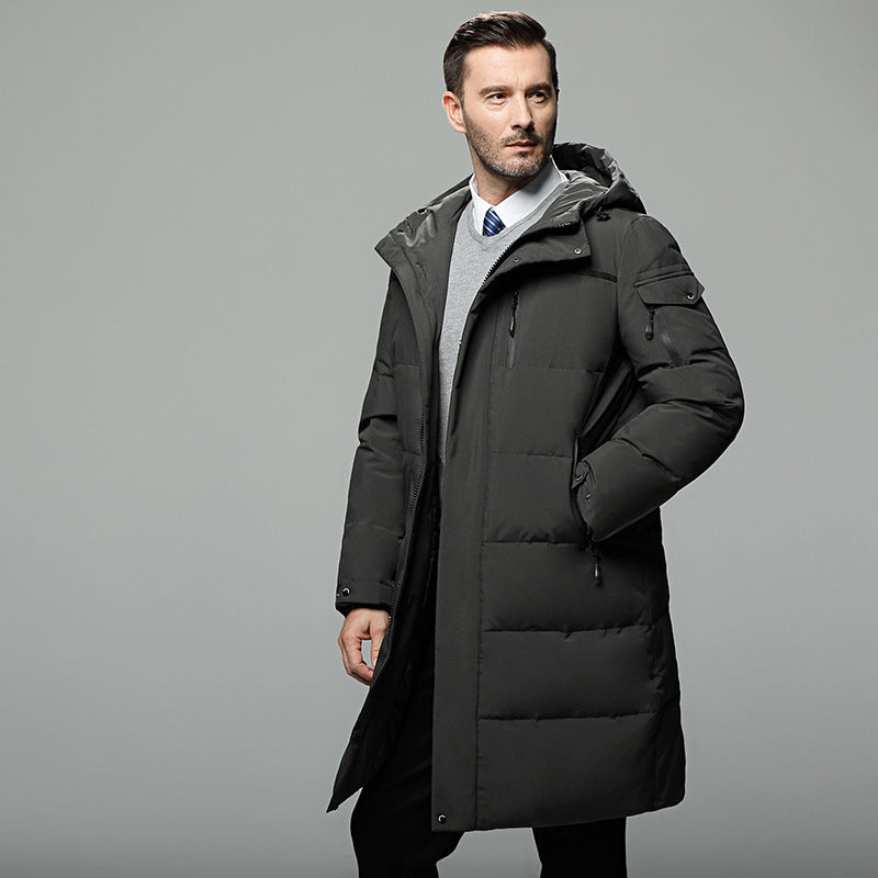 Godwin® | Elegant Long Down Jacket For Men