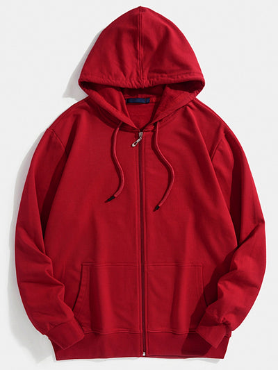 Tanner | Basic Zip Through Hoodie