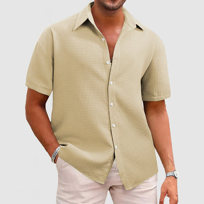 Holcombe® | Casual Men's Shirt With Waffle Pattern