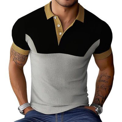 Men's Smmer Skin Friendly and Comfortable Polo T-Shirt