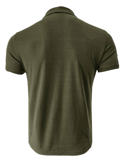 Lucian® | Casual Short Sleeve Turtleneck T-Shirt