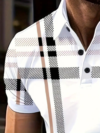 Lurdes® | Stylish Striped Short-Sleeved T-Shirt For Men