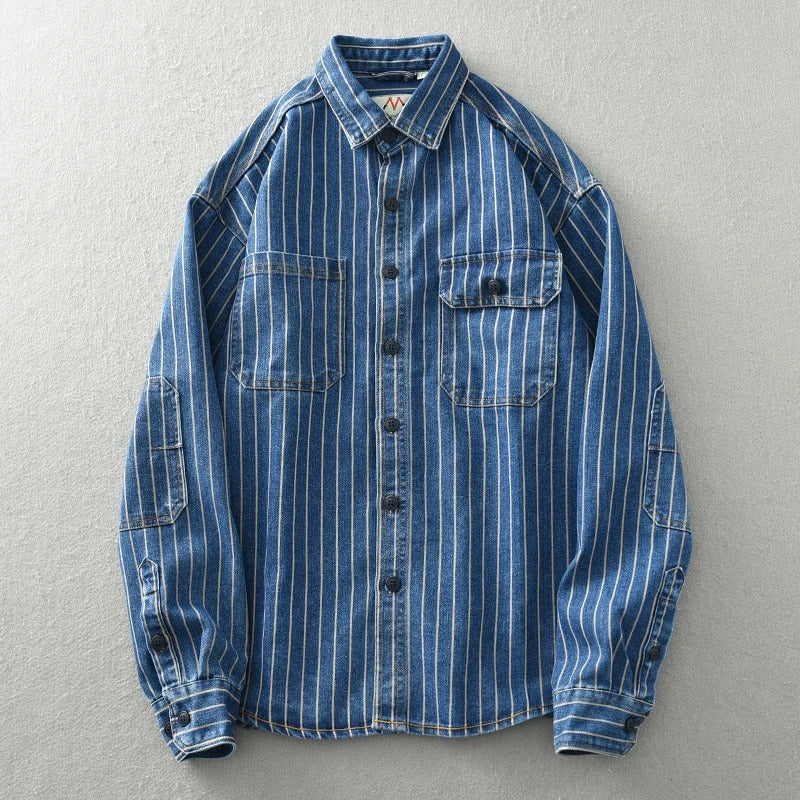 Daniel® | Vertical Striped Denim Jacket