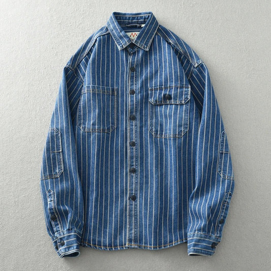 Daniel® | Vertical Striped Denim Jacket
