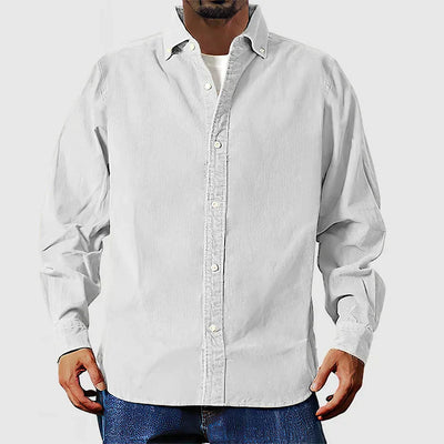 Ewan® | Classic Beige Corduroy Shirt