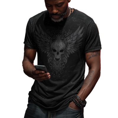 Rudolph | Men'S Summer Fashion Street Print Polyester Blend Short-Sleeved T-Shirt