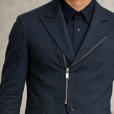 Ronnie | Men'S Vintage Casual Cotton Zip-Up Cropped Jacket
