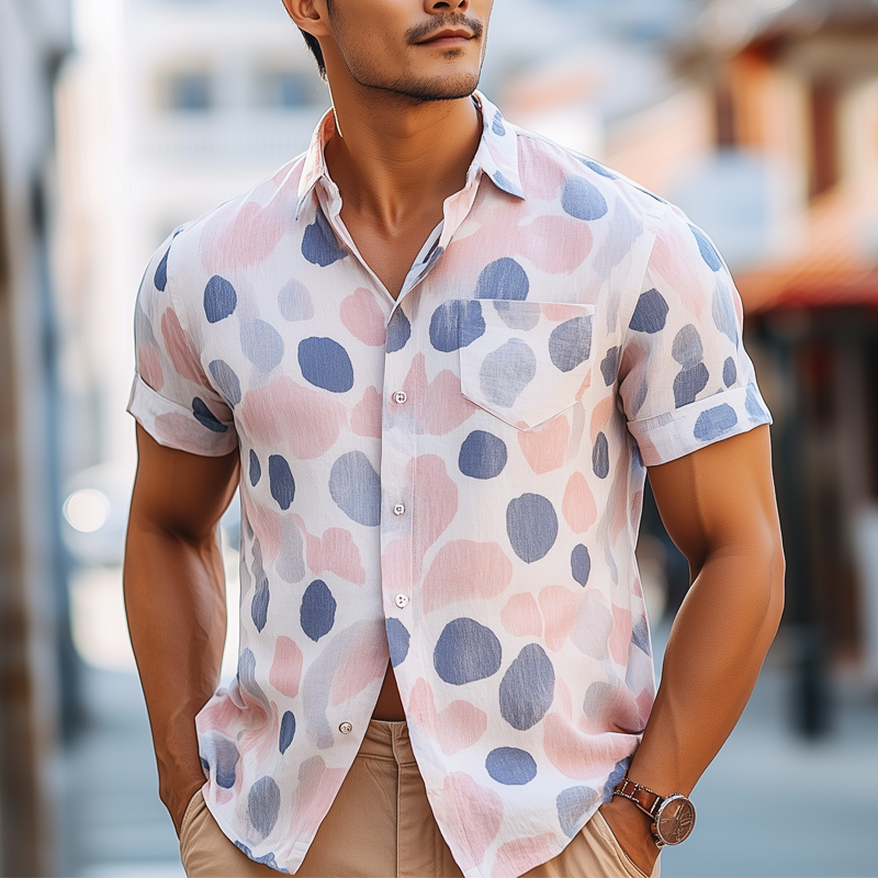 Kevin | Men'S Summer Fashion Casual Printed Short Sleeve Shirt