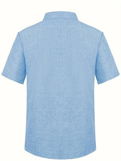 Elliot® | Stylish, Buttoned Short-Sleeved Shirt For Men