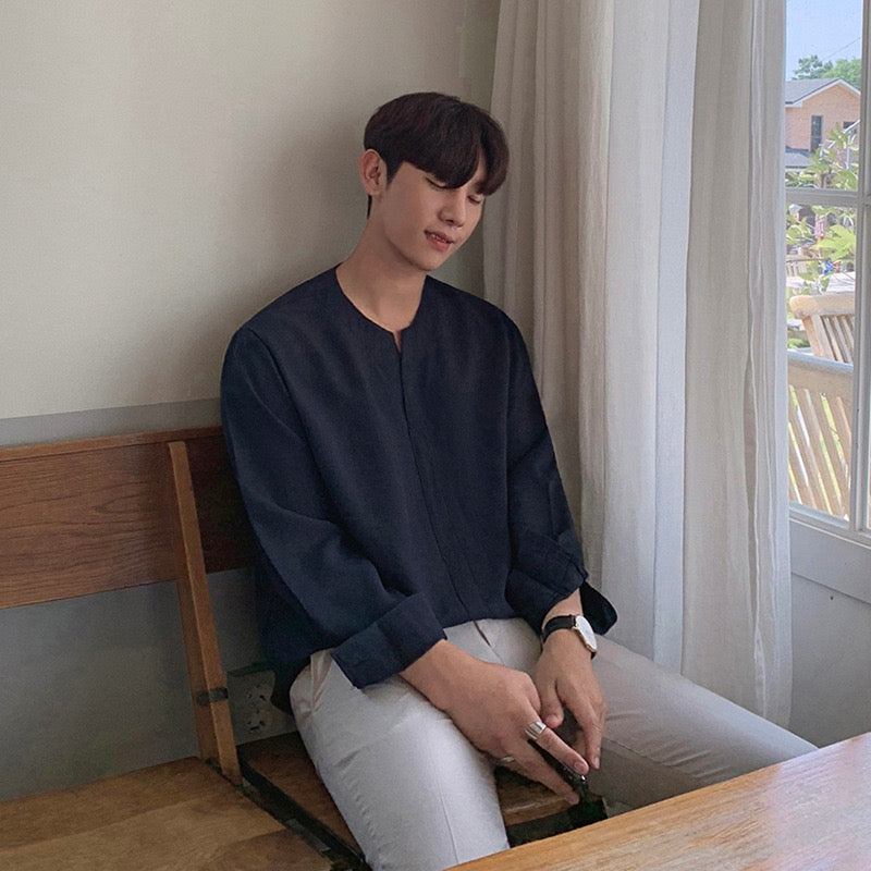Ancel® | CHUNGJU Korean Collar Shirt