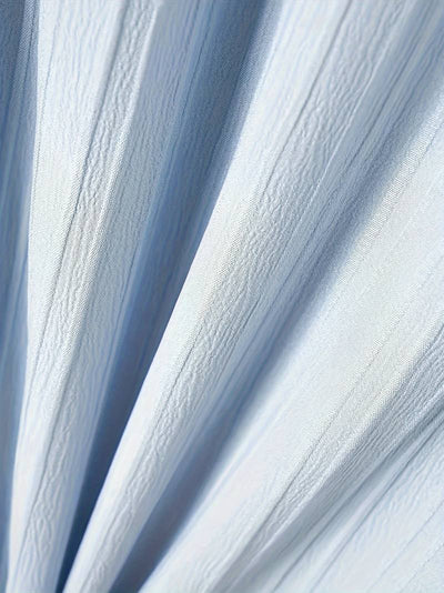 Lafayette® | Ribbed Short-Sleeved Blouse With Button Placket