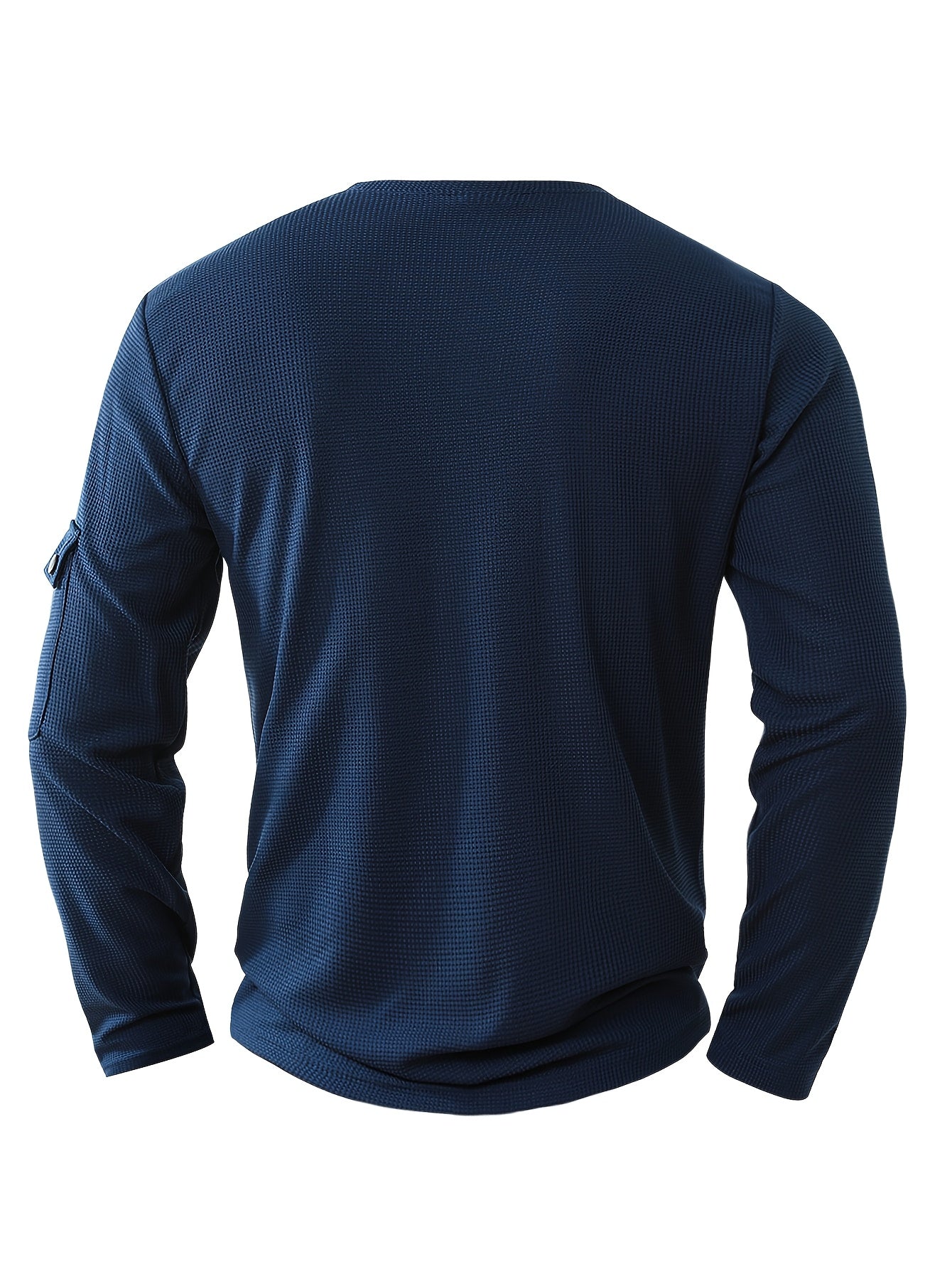 Isiah | Long-sleeved polo shirt with buttons and pocket