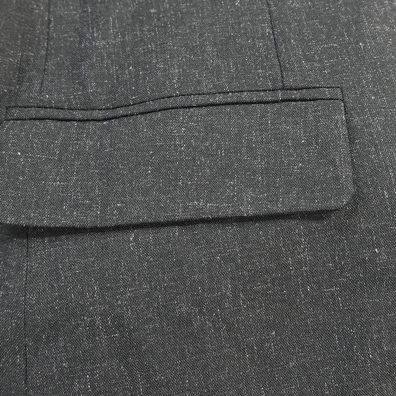 Men's Casal Linen Notch Lapel Single-breasted Slim-fit Blazer