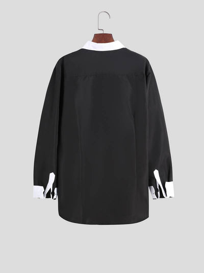 Lolita® | Casual Button-Up Contrast Shirt For Men