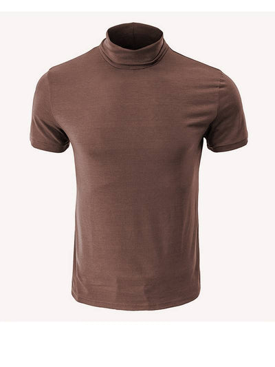 Lucian® | Casual Short Sleeve Turtleneck T-Shirt