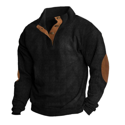Men's Otdoor Casal Stand Collar Long Sleeve Sweatshirt