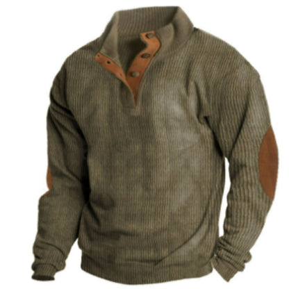 Richard® | Men's ribbed sweater collar with buttons