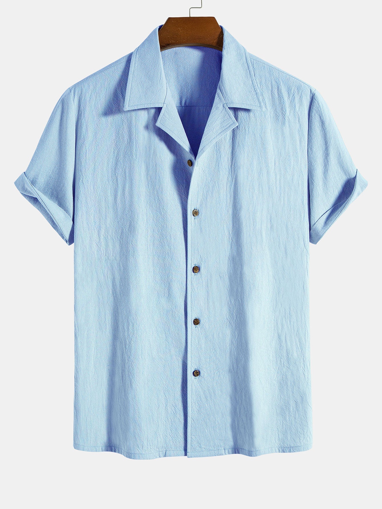 Jerome® | Textured Cotton Revere Shirt & 5" Shorts