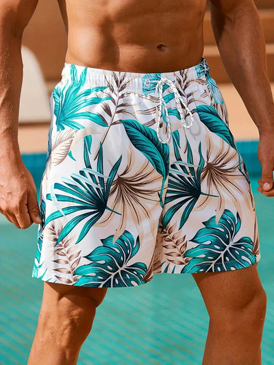 Nino® | Tropical Swim Shorts With Pockets