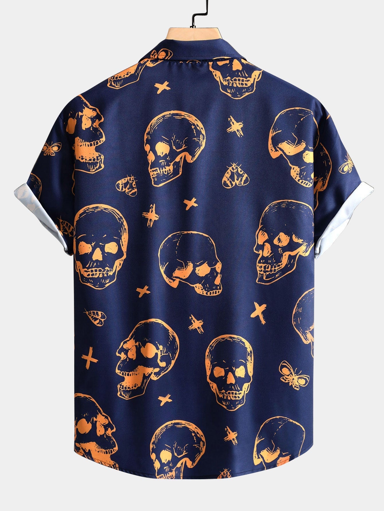 Ariel® | Skull Print Button Up Shirt