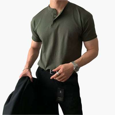 Aniceto® | DAEGU Buttoned Collar T-Shirt