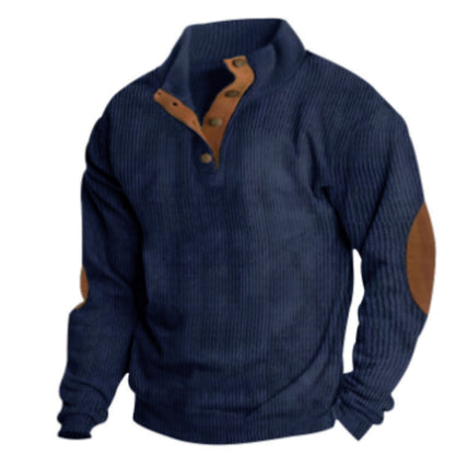 Richard® | Men's ribbed sweater collar with buttons