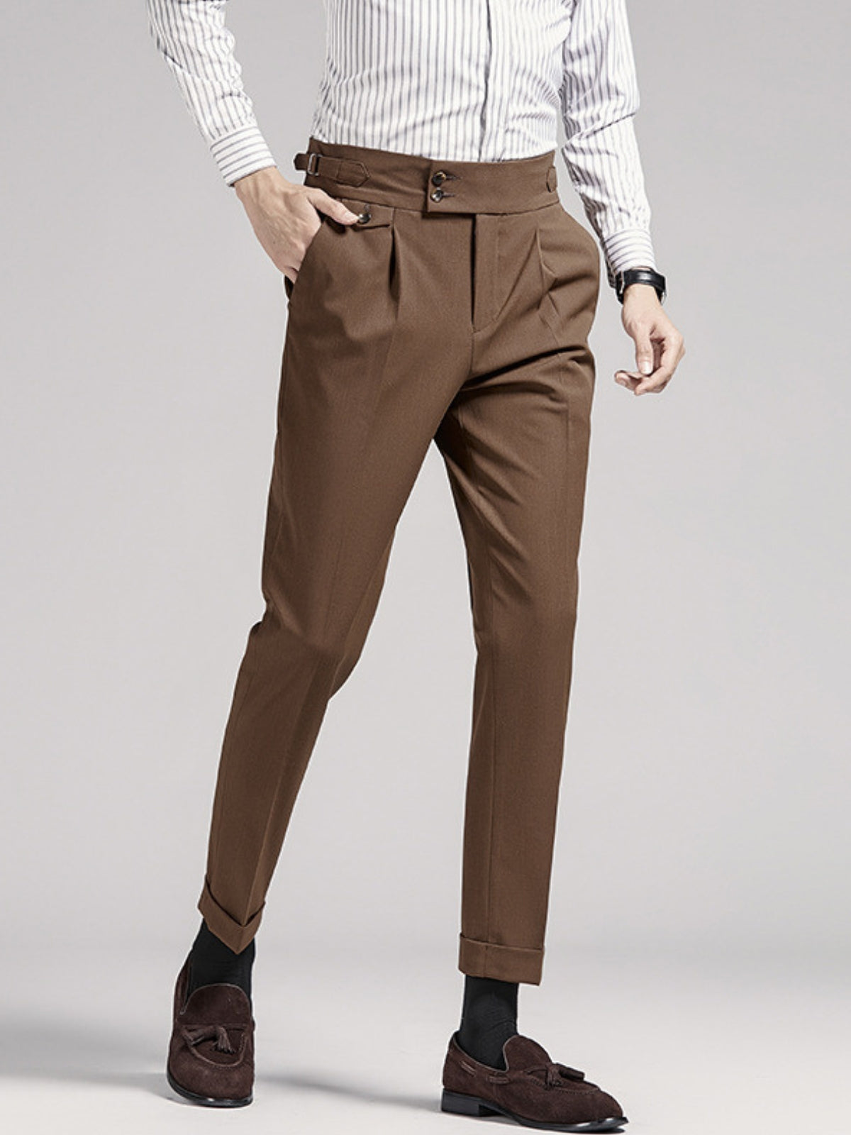 Bhakti® | MV Naples Wrinkle Free High-Waist Trousers