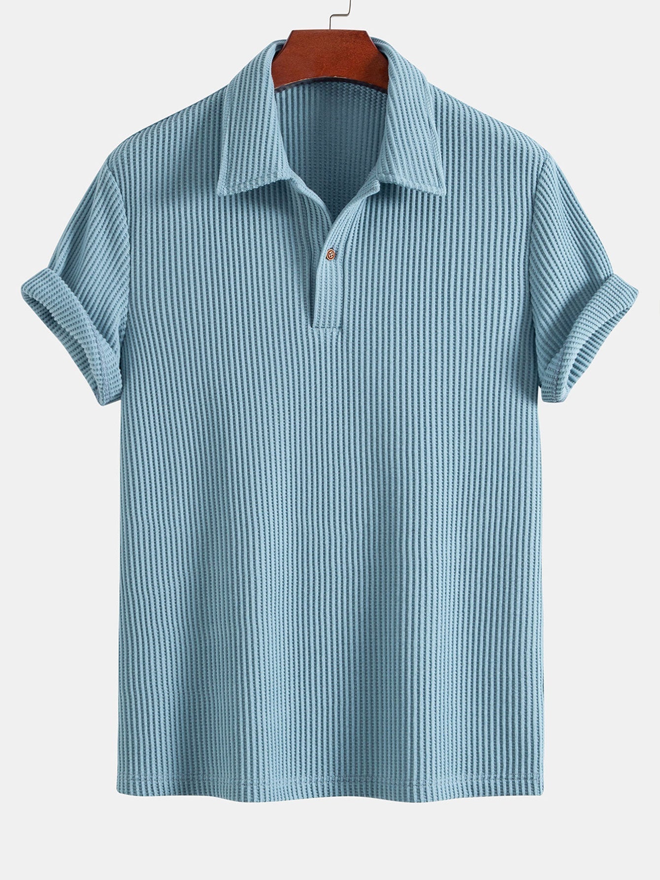 Leo | Short Sleeved Waffle Polo