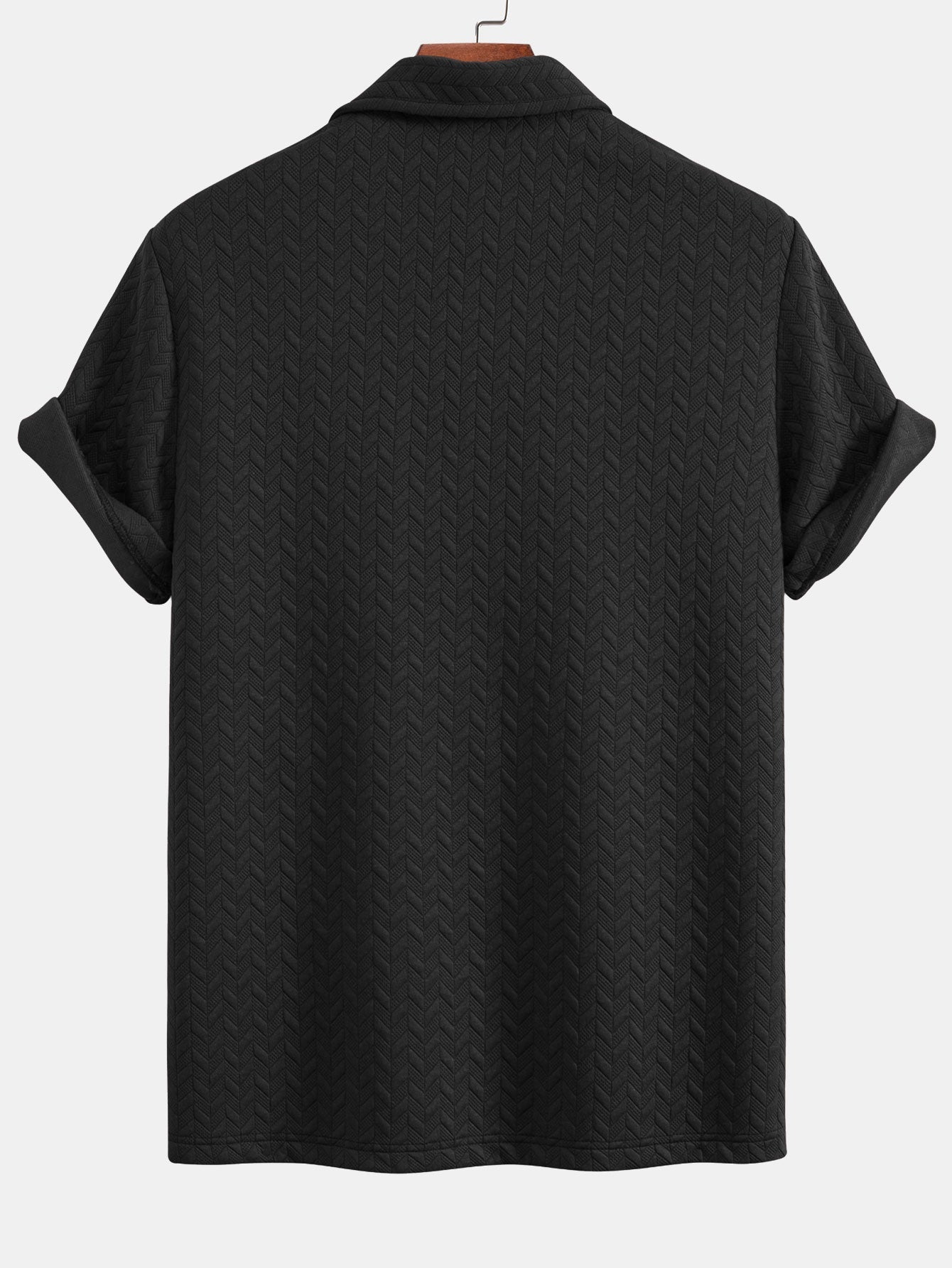 Esdras® | Short Sleeved Jacquard Textured Polo