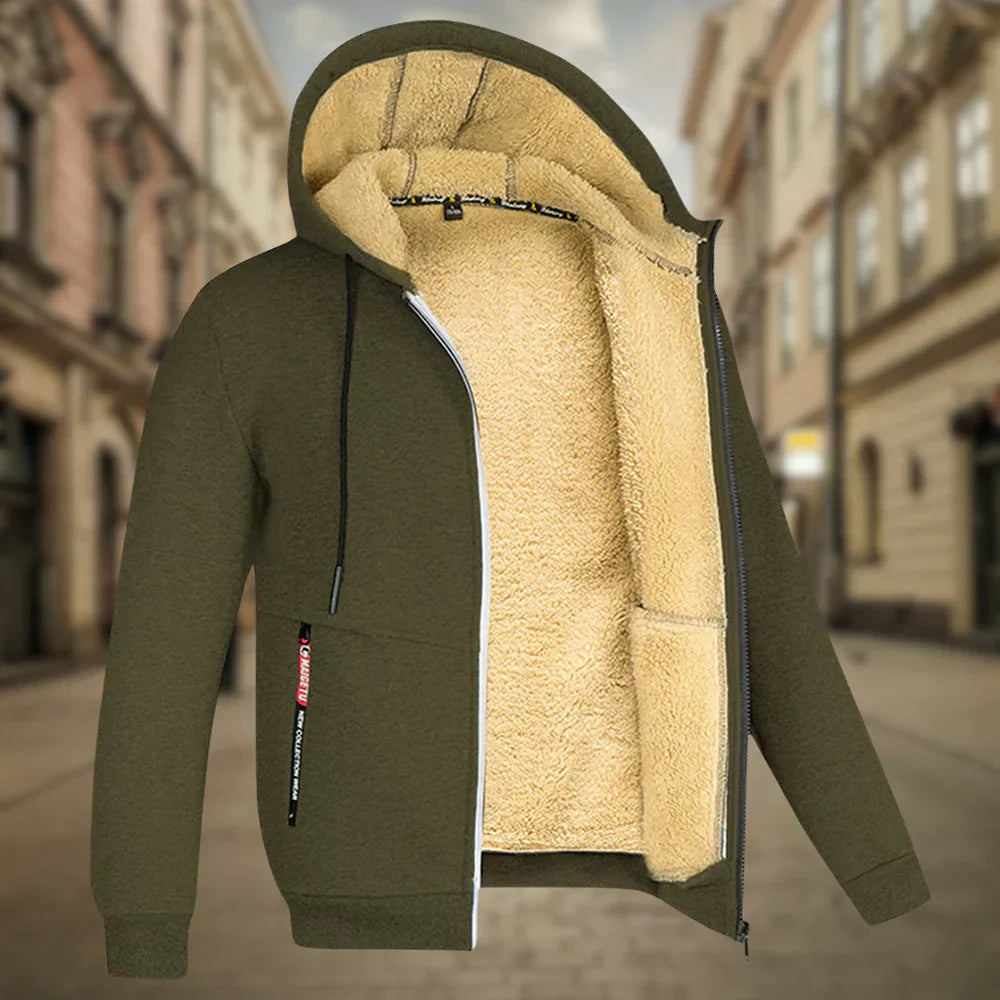 Decio | Cozy Sherpa-lined hoodie for men