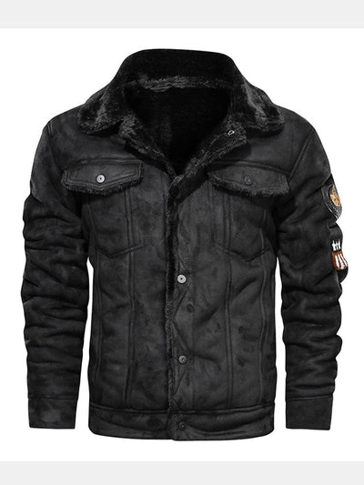 Benito | Regular Fit Faux Fur Lined Faux Suede Jacket