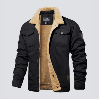 Jey | Classic utility jacket with cozy Sherpa lining for men