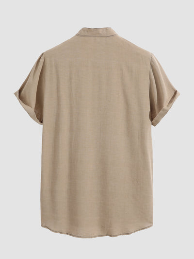Aindreas® | Stand Collar Solid Shirts