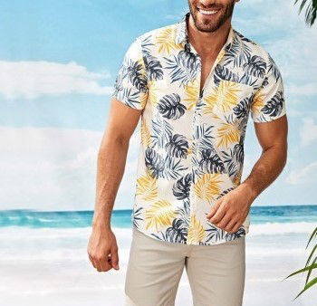 Kayra® | Summer Beach Flowers Shirt