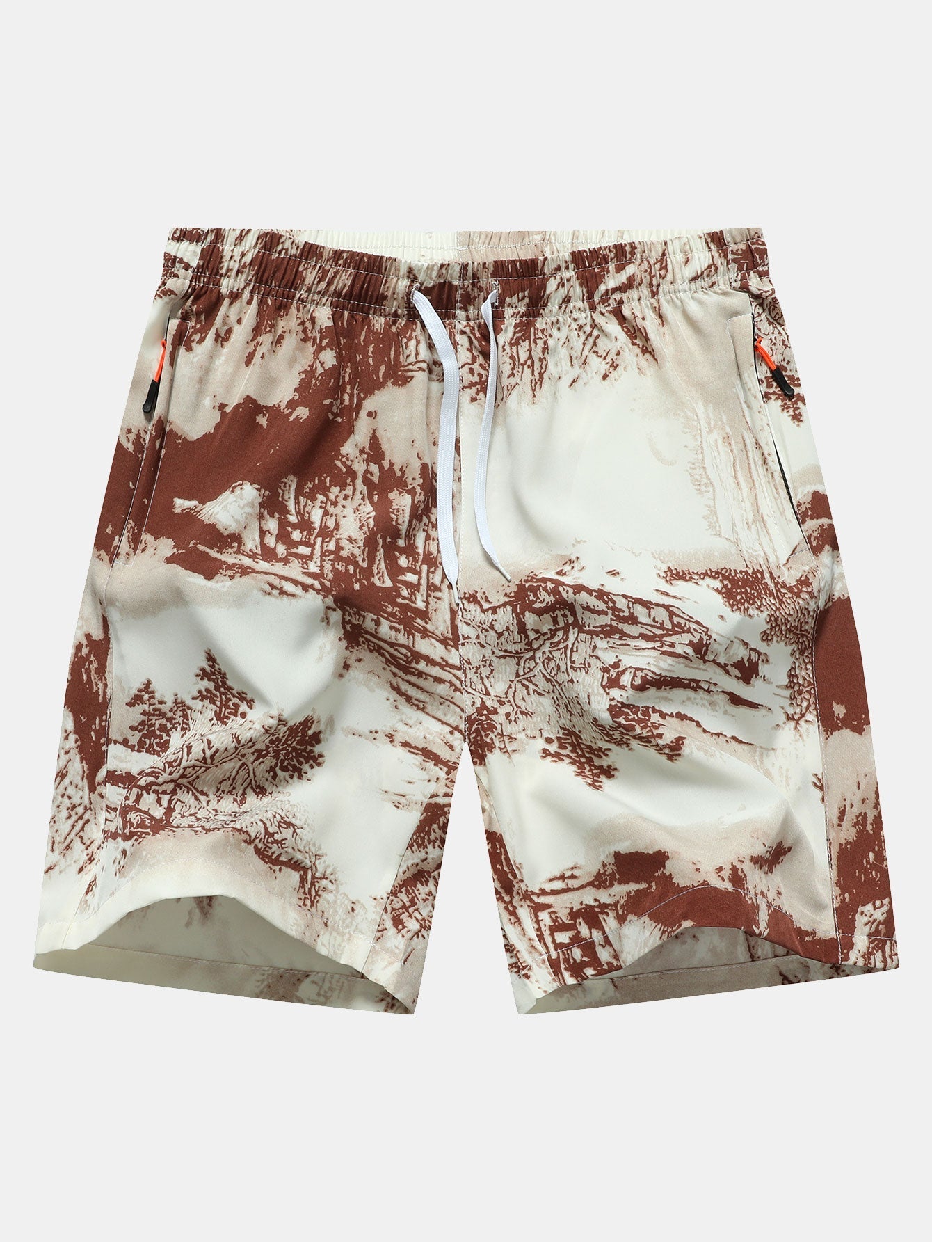 Leocadius | Ink Print Zipper Pocket Shorts