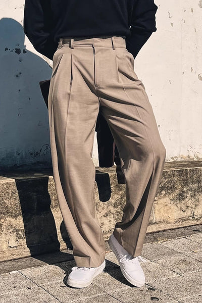 Bhavin® | MV Paris Buckle High-Waisted Suit Trousers
