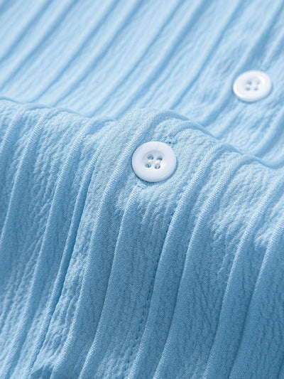 Yann® | Textured Stand Collar Shirt