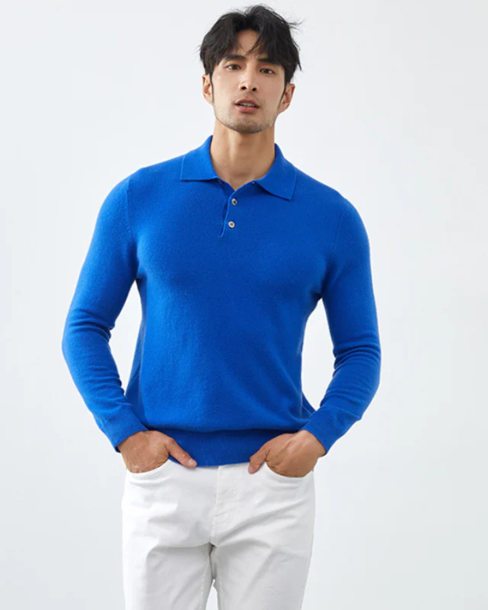 Enzo | Ponza Cashmere Polo Sweater