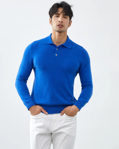 Enzo | Ponza Cashmere Polo Sweater