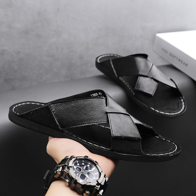 Rashad® | Genuine Leather Sandals
